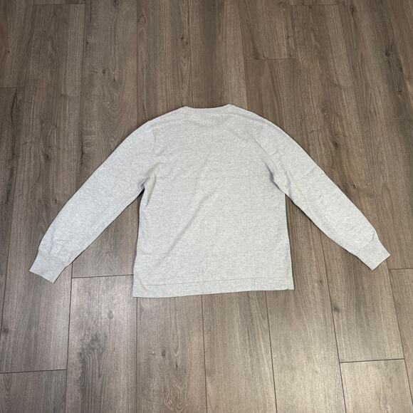 J.Crew Cotton Crewneck Sweater-Tee S Heather Quarry Pullover Long Sleeve Stretch - Picture 6 of 8